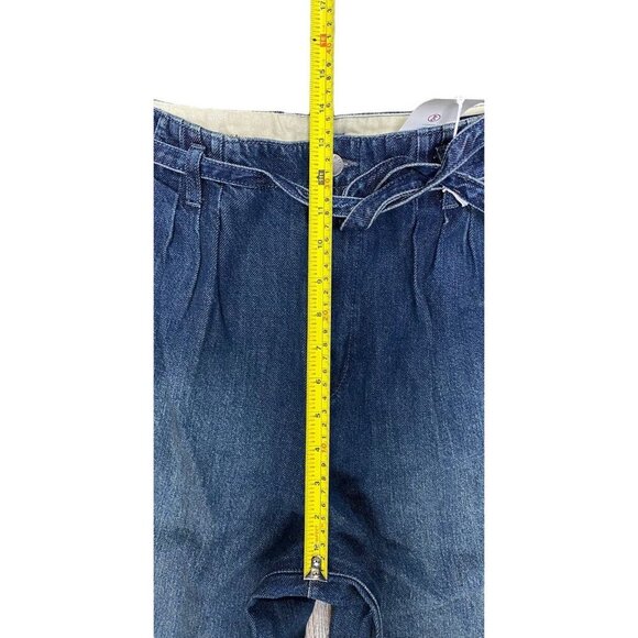 Ag Adriano Goldschmied Jeans Sz 32 Belted Deven Hi Rise Ultra Wide Leg Classic - Picture 9 of 11